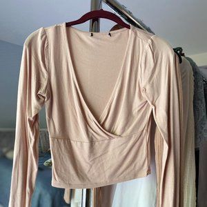 Flowy Pink Low Cut Top! F21